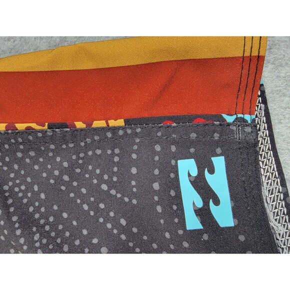 Billabong Swim Trunks Mens 32 34x8 Airlite Black Stripe Lightweight Pocket Surf - Picture 6 of 12